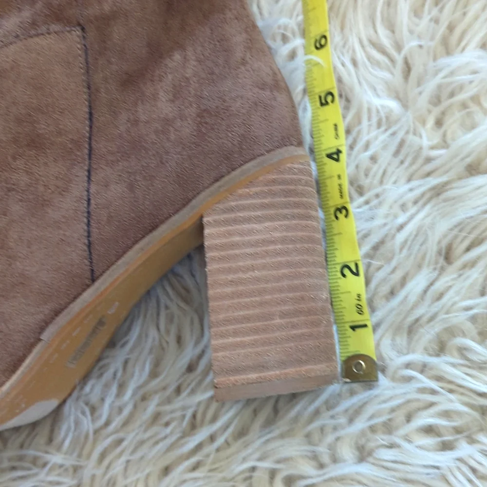Vici Suede Over-the-Knee Slouch Boots in Taupe Brown
